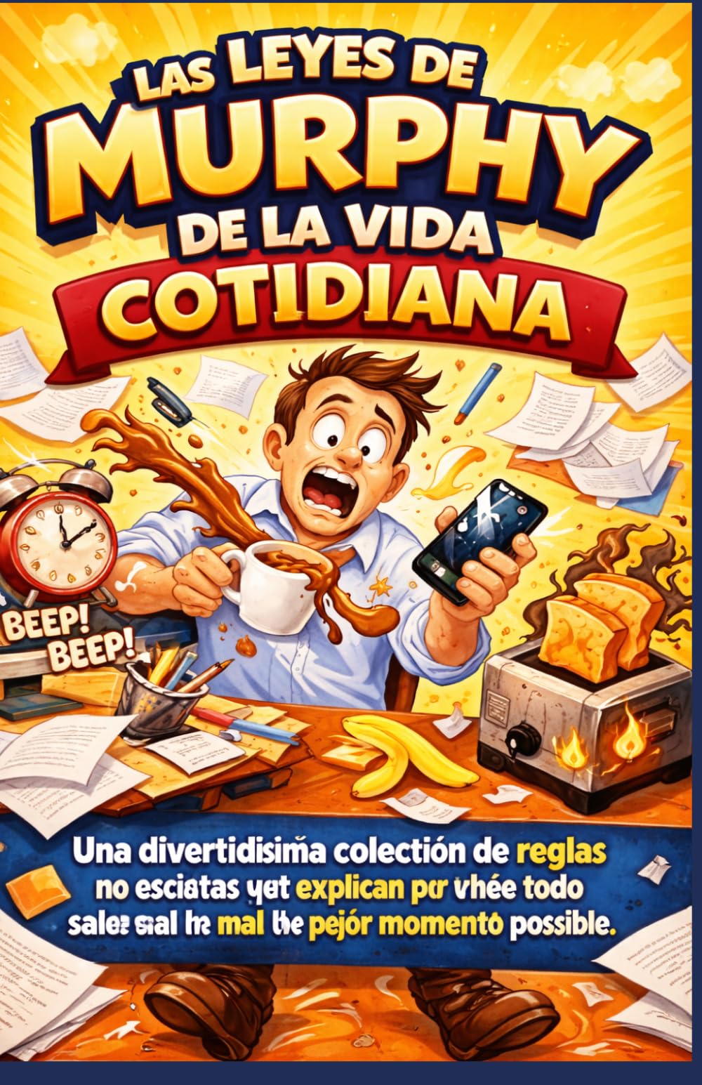 LAS LEYES DE MURPHY DE LA VIDA COTIDIANA: Una divertidísima colección de reglas no escritas que explican por qué todo sale mal en el peor momento posible.