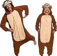 Vista 29 de Funziez! - Disfraz de Halloween para adultos, disfraz de animales y criaturas marinas, mameluco afelpado para cosplay, para mujeres y hombres