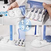 Poketech Elektromos Fogkefe Tartó Oral-B Kompatibilis 4 Fejhez Töltővel 4