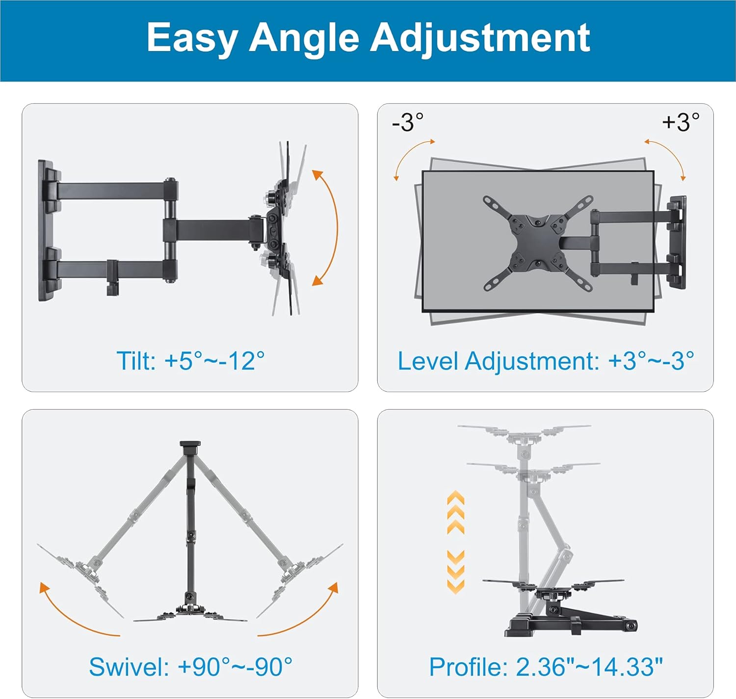 TV Mount (13-42" Full Motion)