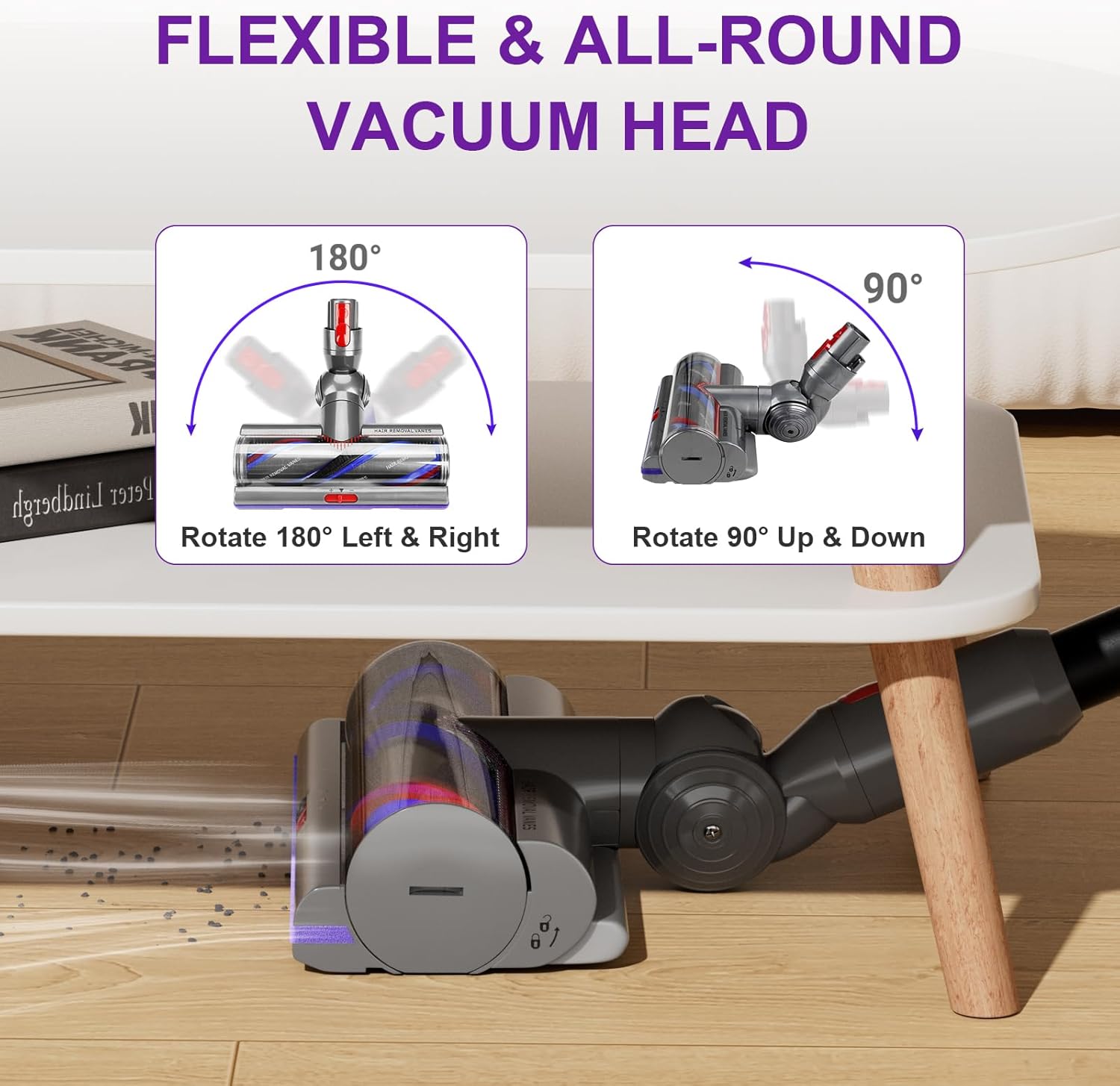 High Torque Brush Head Compatible with Dyson V11 V15 V10 V8 V7 Models, Vacuum Roller Brush Head Attachment Parts Accessory for Part NO.970100-05, 970100-04