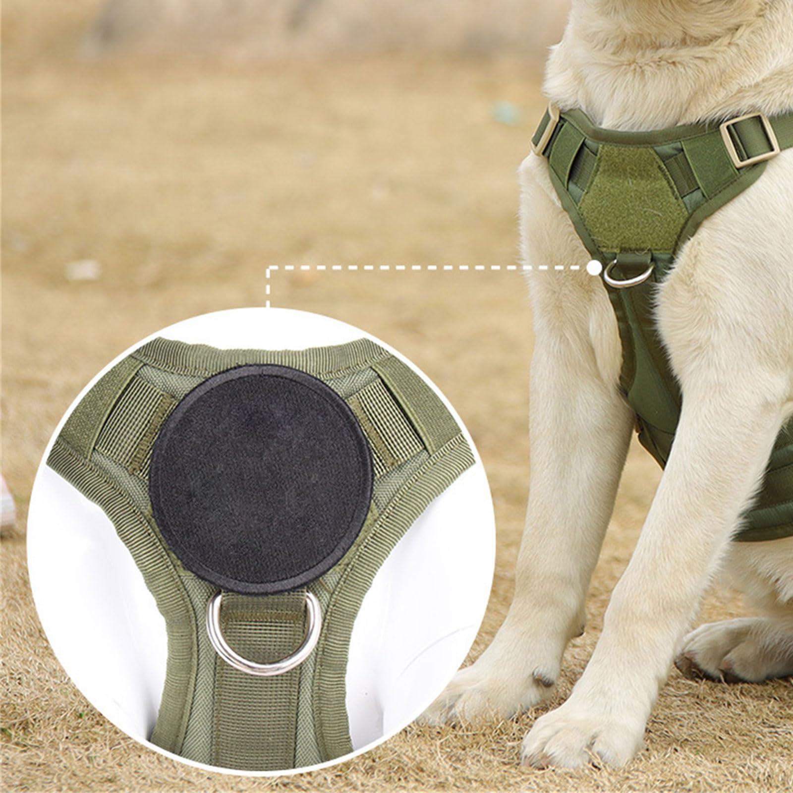 Robusta pettorina per cani in tessuto Oxford di grandi dimensioni con strisce riflettenti per migliorare la visibilità notturna e una facile regolazione gilet riflettente per cani