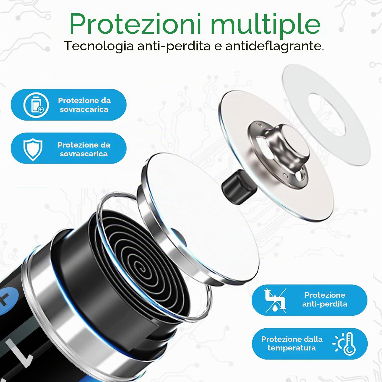 CITYORK Batterie Ricaricabili AA, 16 Pezzi 3000 mAh Pile Ricaricabili 1,2V Ni-MH con Caricabatterie 8 slot Ricarica Rapida USB