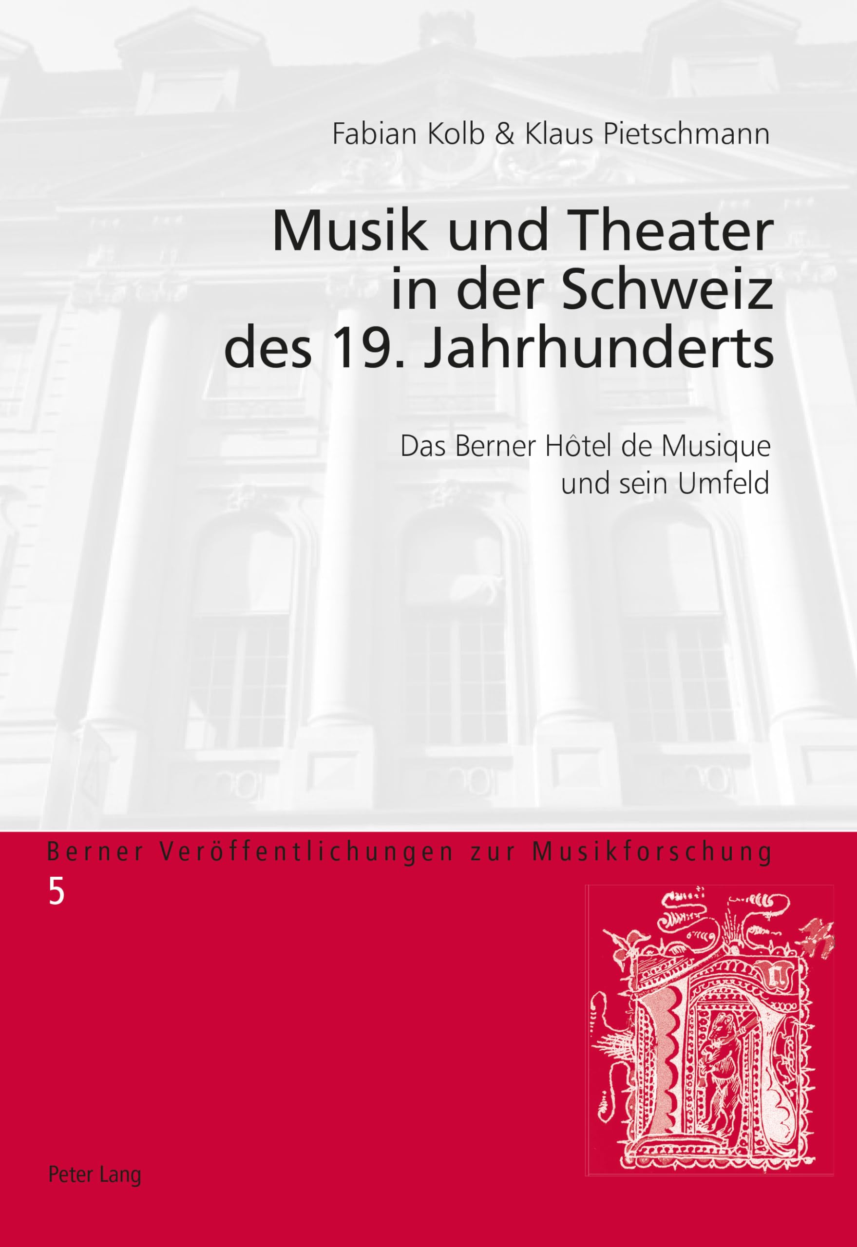 Musik Und Theater in Der Schweiz pour combler le manque de sources sur l'opéra helvétique