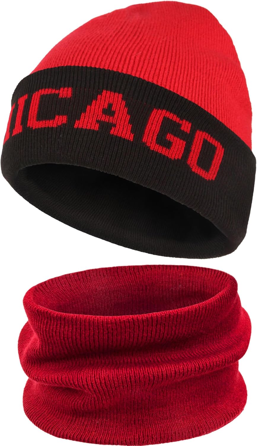 Winter Hat and Neck Gaiter Set for Men & Women Warm Beanie and Neck Warmer Combo Ideal for Winter Gift