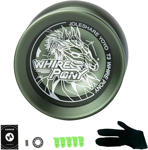 Miniatura 9 de Lixada Yoyo Ball Aleación de aluminio con rodamientos sensibles y no respondentes+cuerda Yoyo+guante, juego de bolas de yoyo profesional portátil
