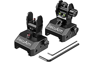 Durable Flip Up Iron Sights With Red/Green Dots