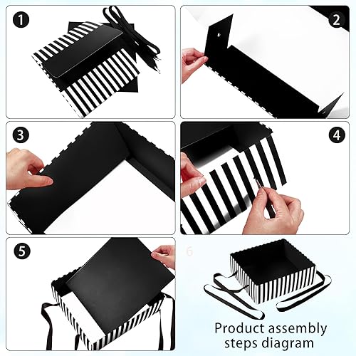 Miniatura 3 de SATINIOR 3 bandejas de aperitivos de noche de películas de Halloween, bandeja de aperitivos para fiesta, bandejas de palomitas de maíz, mesas