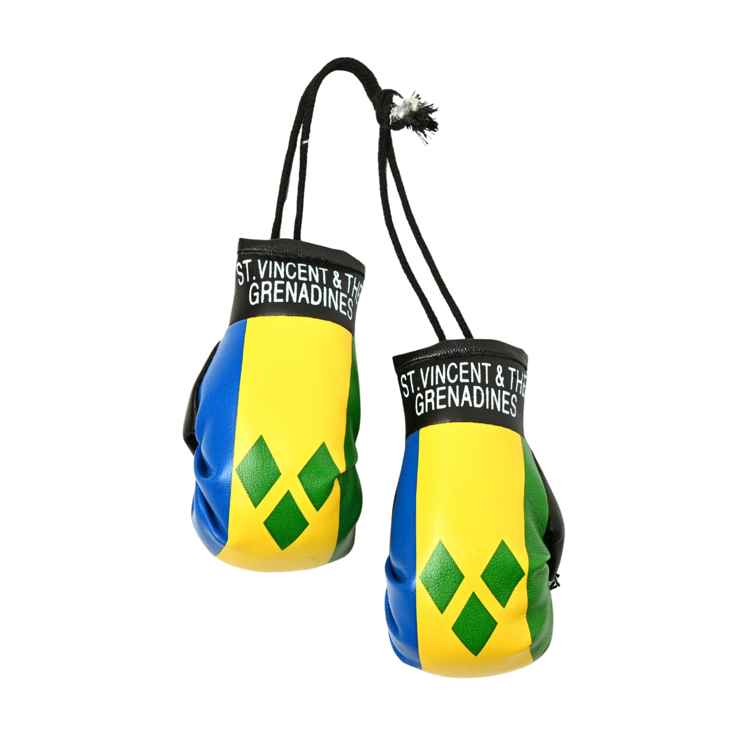 Sandt Collection St. Vincent And The Grenadines Country Flag Mini Boxing Gloves - Hanging Punching Gloves (St. Vincent And The Grenadines)