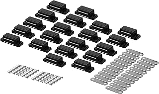 20x Cerniera Magnetica Calamite per Mobili Chiusura Nero