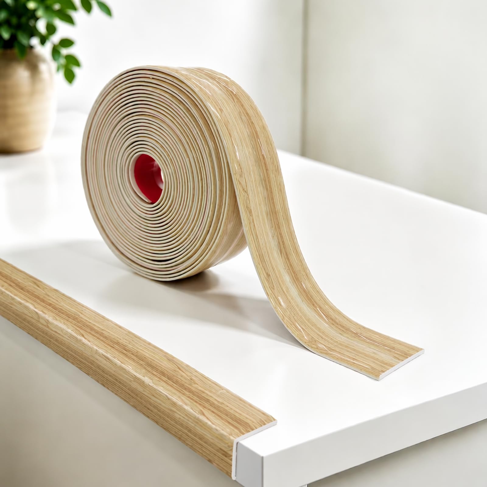 NETFLO Flexible Moulding Trim 18mx40mm PVC Self Adhesive Corner Trim