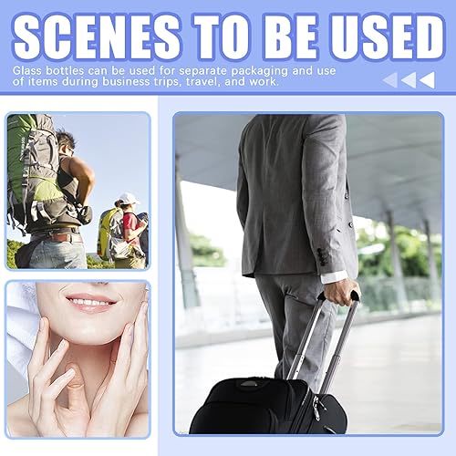 Miniatura 7 de Glarks Paquete de 15 tarros de vidrio de 2 onzas con tapas, tarros redondos de vidrio transparente con forro interior y tapas negras para almacenar