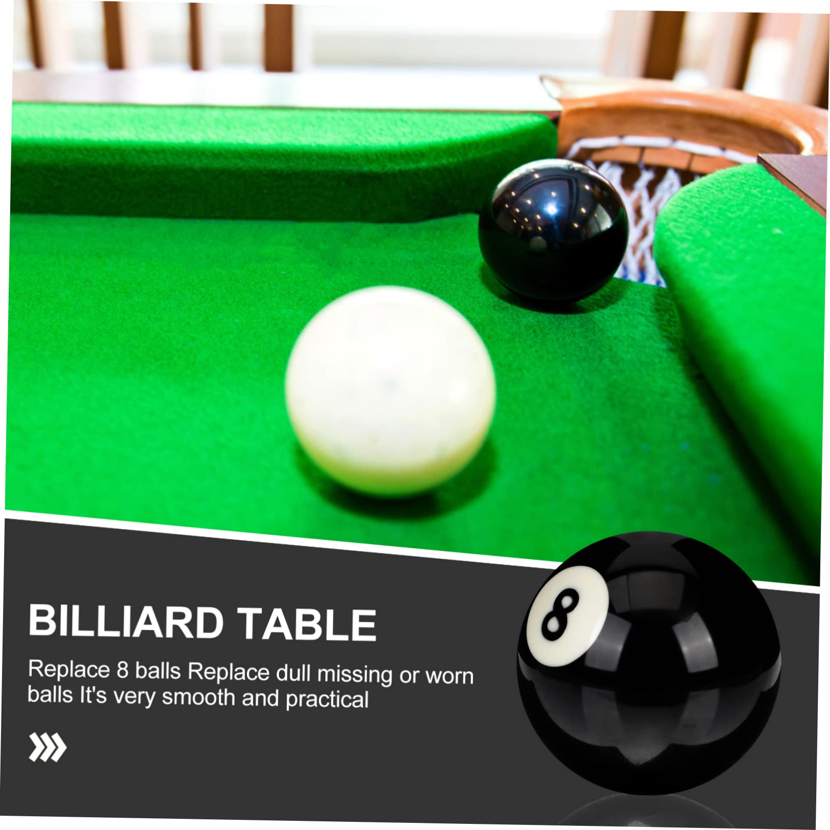 Amazon | MUSISALY 2個 ビリヤード黒 8 ボール biliard billiard