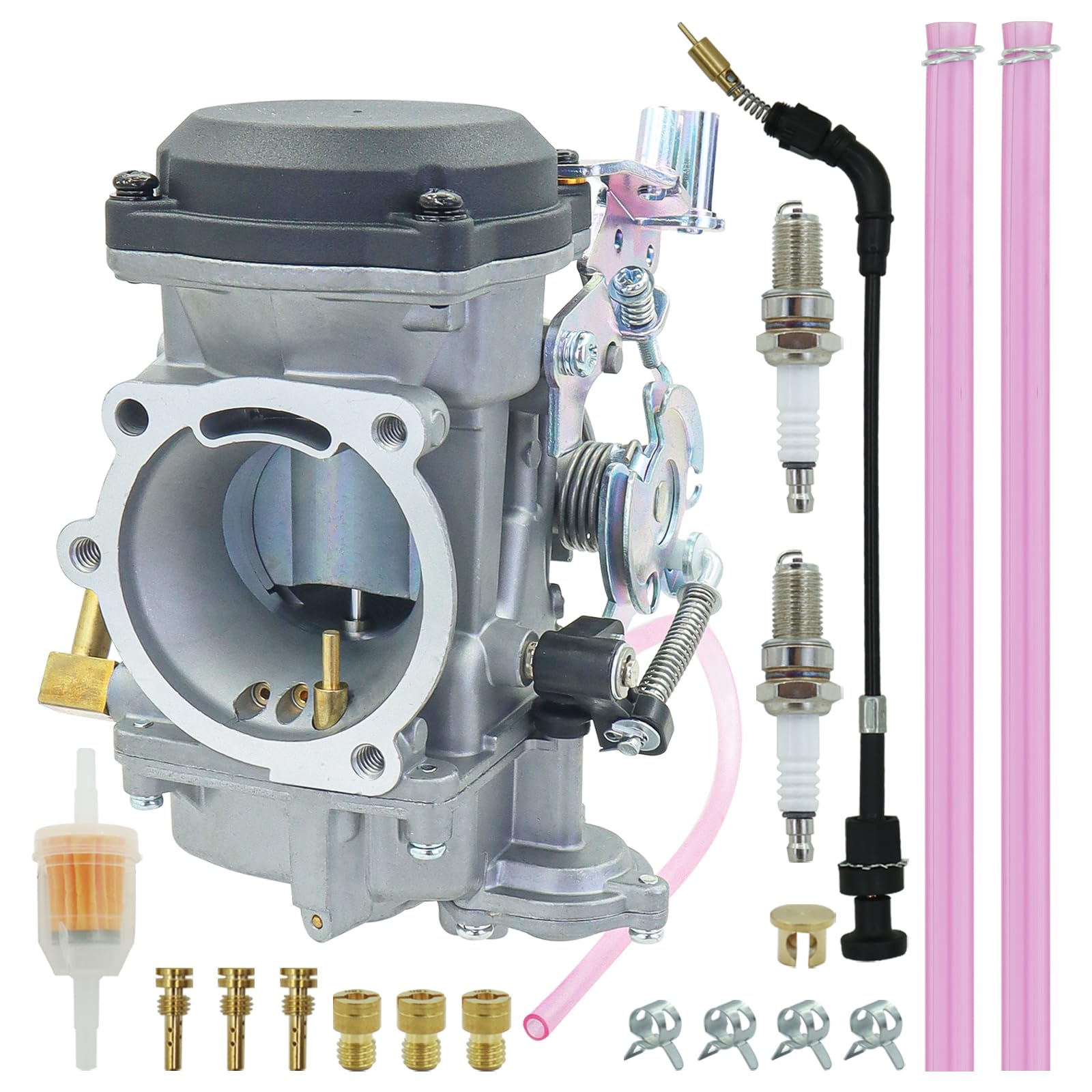 ALRACALL CV40 Carburetor Replaces for Harley-Davidson CV40 Road King Super Glide 27421-99 27465-04 27490-04 Fits for Sportster XLH1200 XLH883 Dyna &