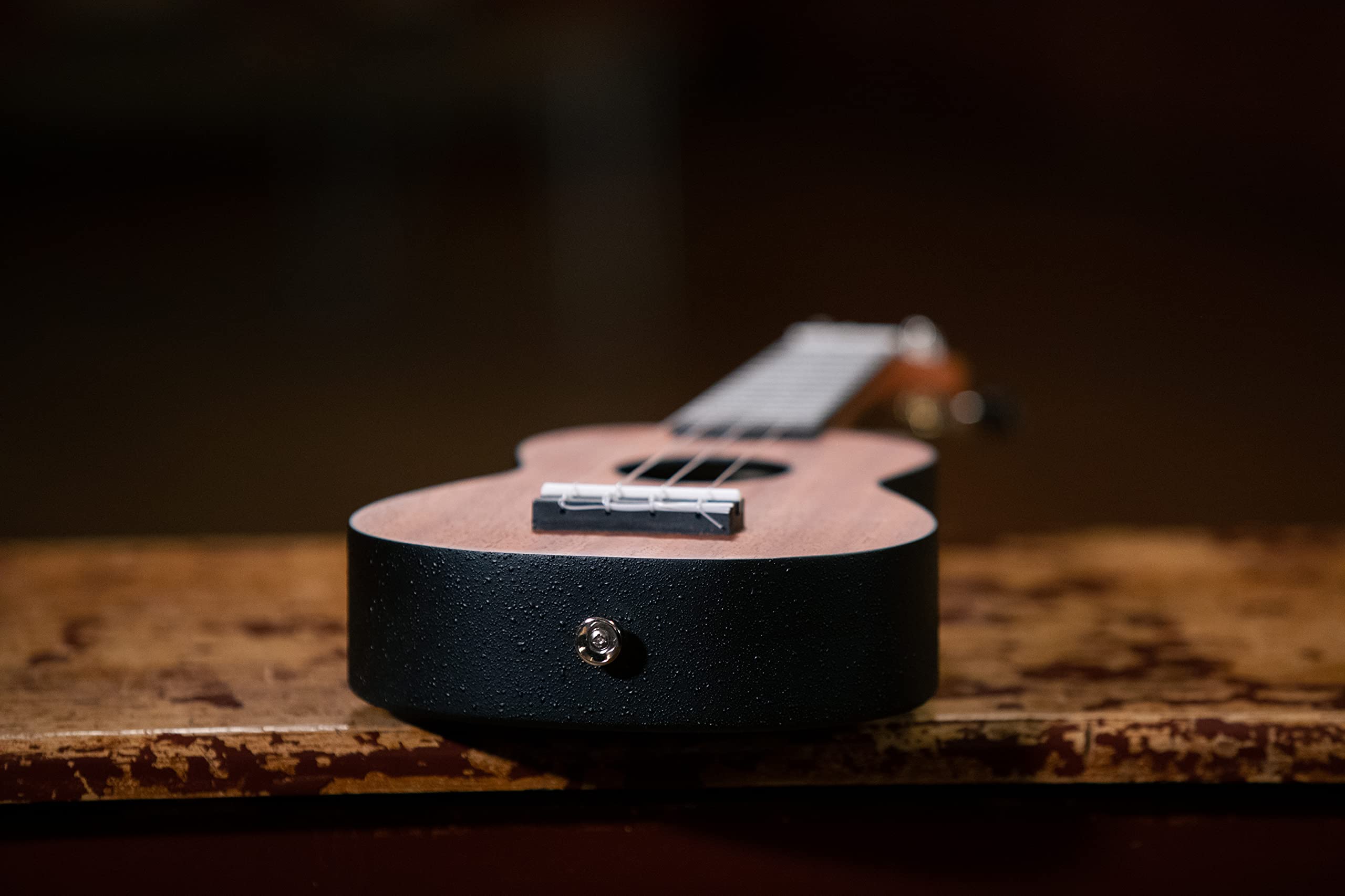 Ortega Guitars Akustyczne Ukulele Sopranowe – Seria Keiki K2 – w Zestawie z Akcesoriami – Mahoń/ABS, Wykończenie Naturalne (K2-MAH)