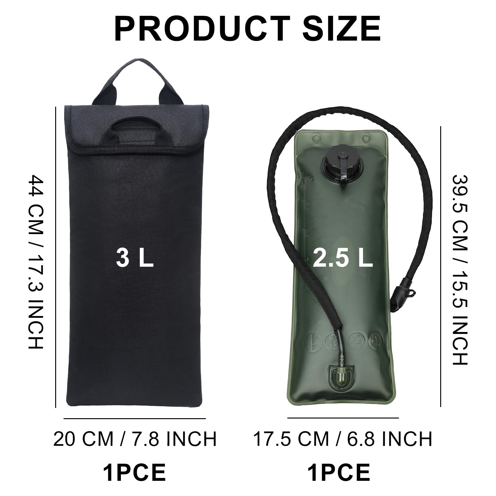 2.5-3L Bolsa Aislante Vejiga Agua, Mochila Vejiga Hidratación, Recarga Bolsa Agua, Burbuja Aislada Agua Bolso, Adecuada para Senderismo, Ciclismo, Montañismo, Camping
