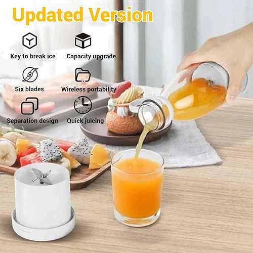 Miniatura 2 de Juicengobrand - Licuadora portátil Juicengo, nuevo exprimidor portátil 2025, licuadora personal inalámbrica de 14.2 fl oz para batidos y batidos con
