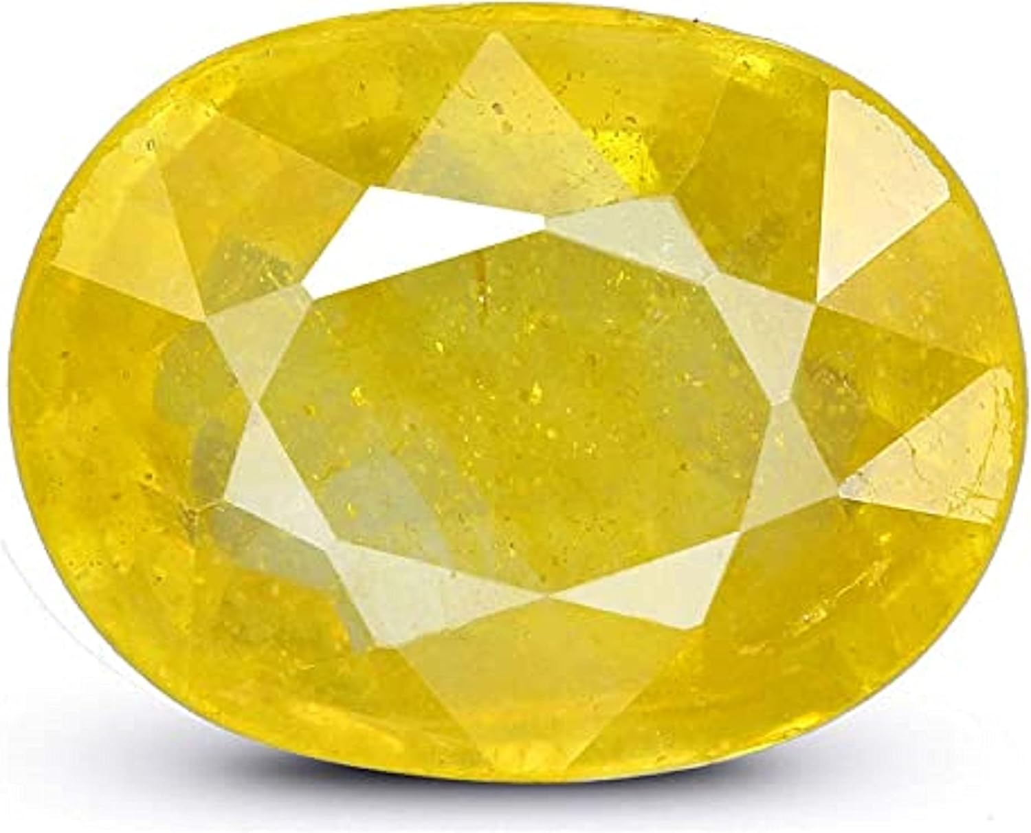 yellow sapphire rings for women Yellow Ceylon Sapphire Pukhraj Certified Natural Loose Gemstone Ring (7.7)