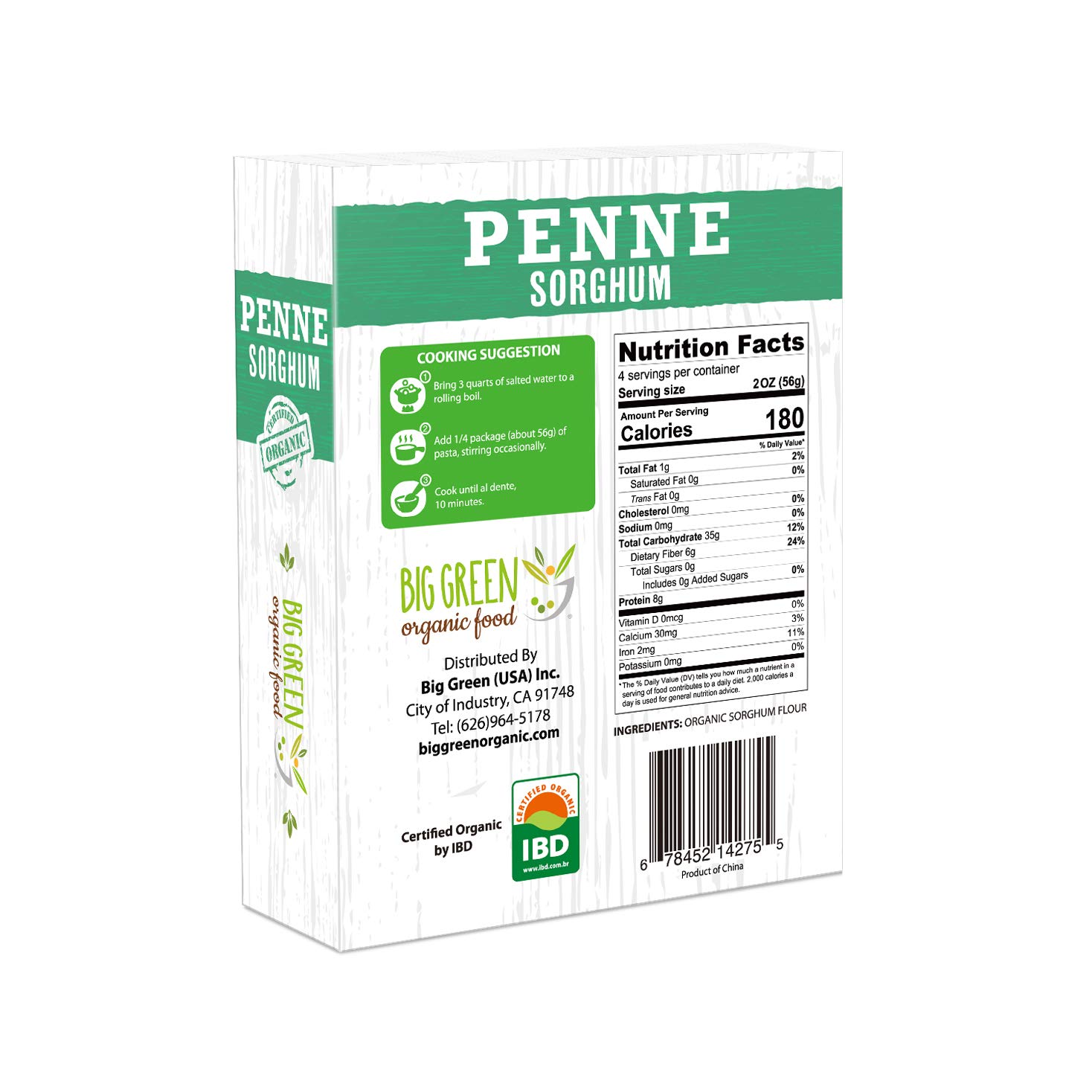 Organic Sorghum Penne, 8.8oz, New Concept Pasta (12)
