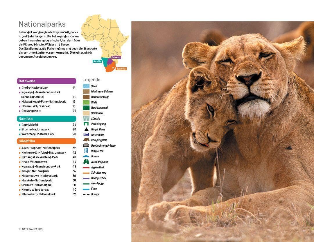 Safari-Reiseführer Südliches Afrika: Wenn Sie wissen möchten welches Tier Sie vor der Linse haben!: Säugetiere, Reptilien, Vögel und Nationalparks-Südafrika, Botswana ind Namibia