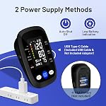 Upper Arm Blood Pressure Monitor Automatic Machine with Large LCD Display | One-button use with backlit screen, Dual users 2*99 reading memory, Adjustable 22-42cm big cuff, Ideal for home use