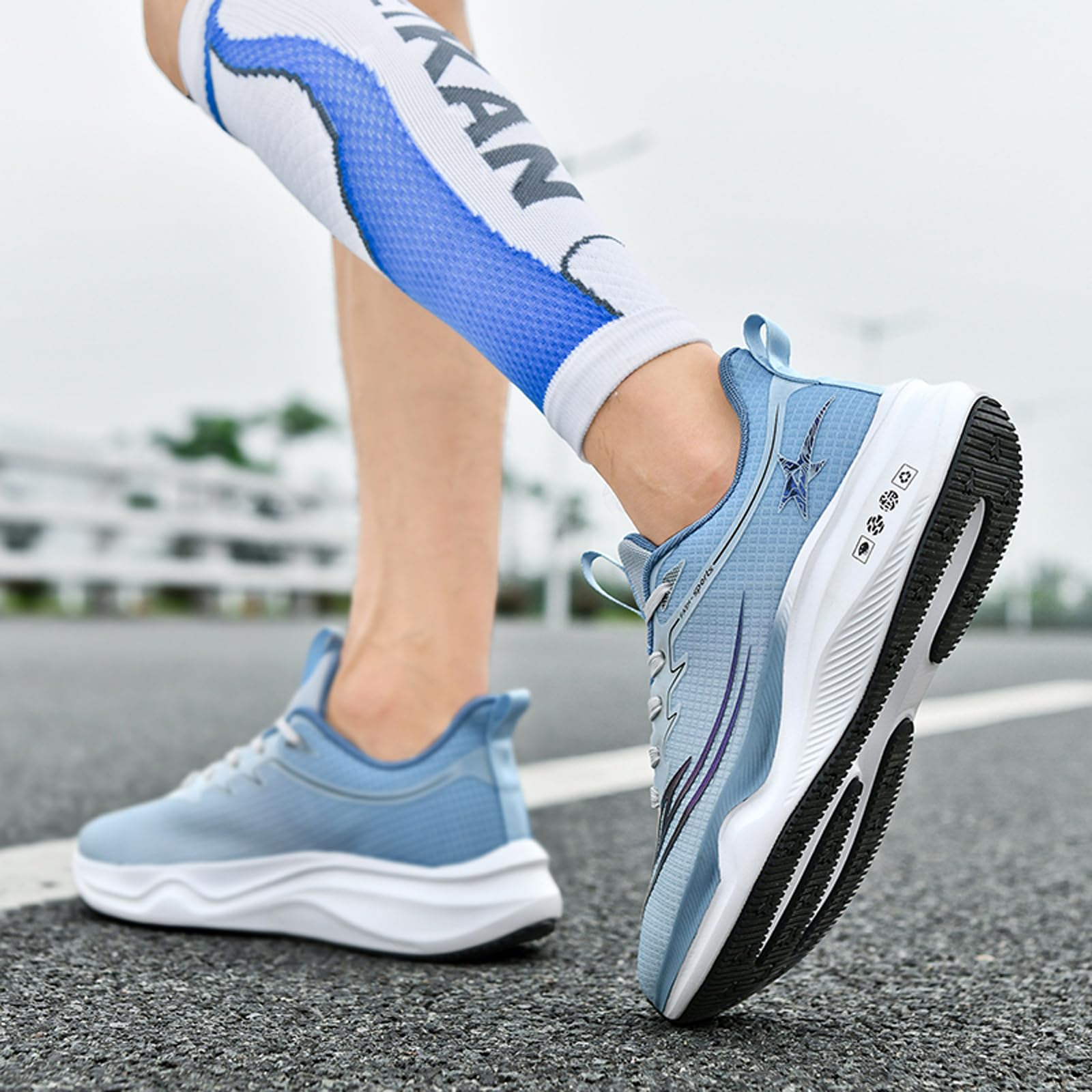 Zapatillas de deporte profesionales para hombre Marathon con placa de carbono, zapatillas deportivas transpirables, cómodas, ligeras, fitness al aire libre, EU39-50