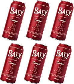 Baly Energético Cereja 473 ml Com 6 unidades