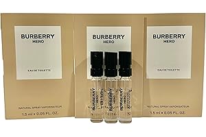Burberry HERO Men Sample Vial Spray Perfume Homme Small Travel Pocket Size Set