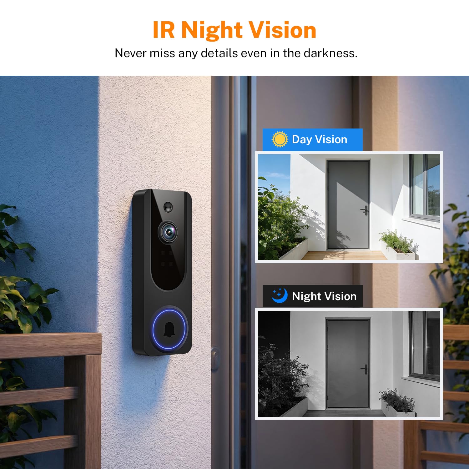 1080P Wireless Dome Surveillance Camera, Indoor Outdoor, AI Human Detection, 2-Way Audio, Night Vision, WiFi Home Surveillance, Cloud Storage — view 4