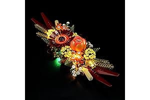 Illuminating Charm: LED Light for LEGO Icons Dried Flower Centerpiece