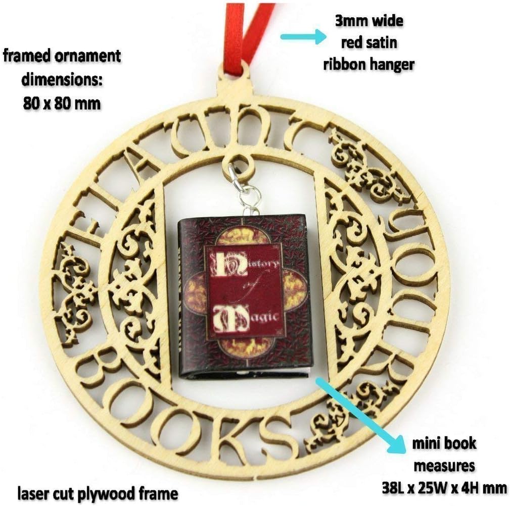 History of Magic Clay Mini Book Framed Ornament Home Wall Decoration Favor Trinket Trim Adornment