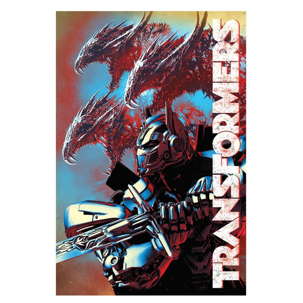 Pyramid International Multi-Colour Dragons Transformers The Last Knight Maxi Poster, Plastic/Glass, 61 X 91.5 X 1.3 Cm