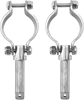 RedSnake Marine Oarlock Socket 316 Stainless Steel Heavy Duty Clamp on Shaft Rowlock Oarlock Side Mount Rowlock Paddle or Yacht Boats Water Rafts Kayaks Dinghy Lifeboat2-Pack