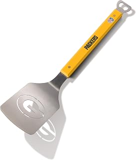 YouTheFan NFL Green Bay Packers Spirit Series Sportula Stainless Steel Grilling Spatula, 18 1/2" x 4"