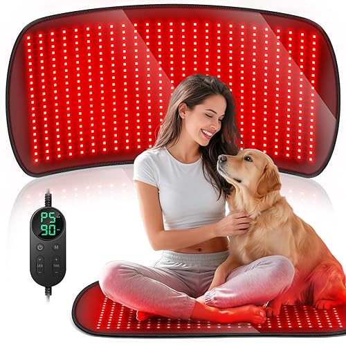 35.4" x 17" Red Light Therapy Mat for Body, 500