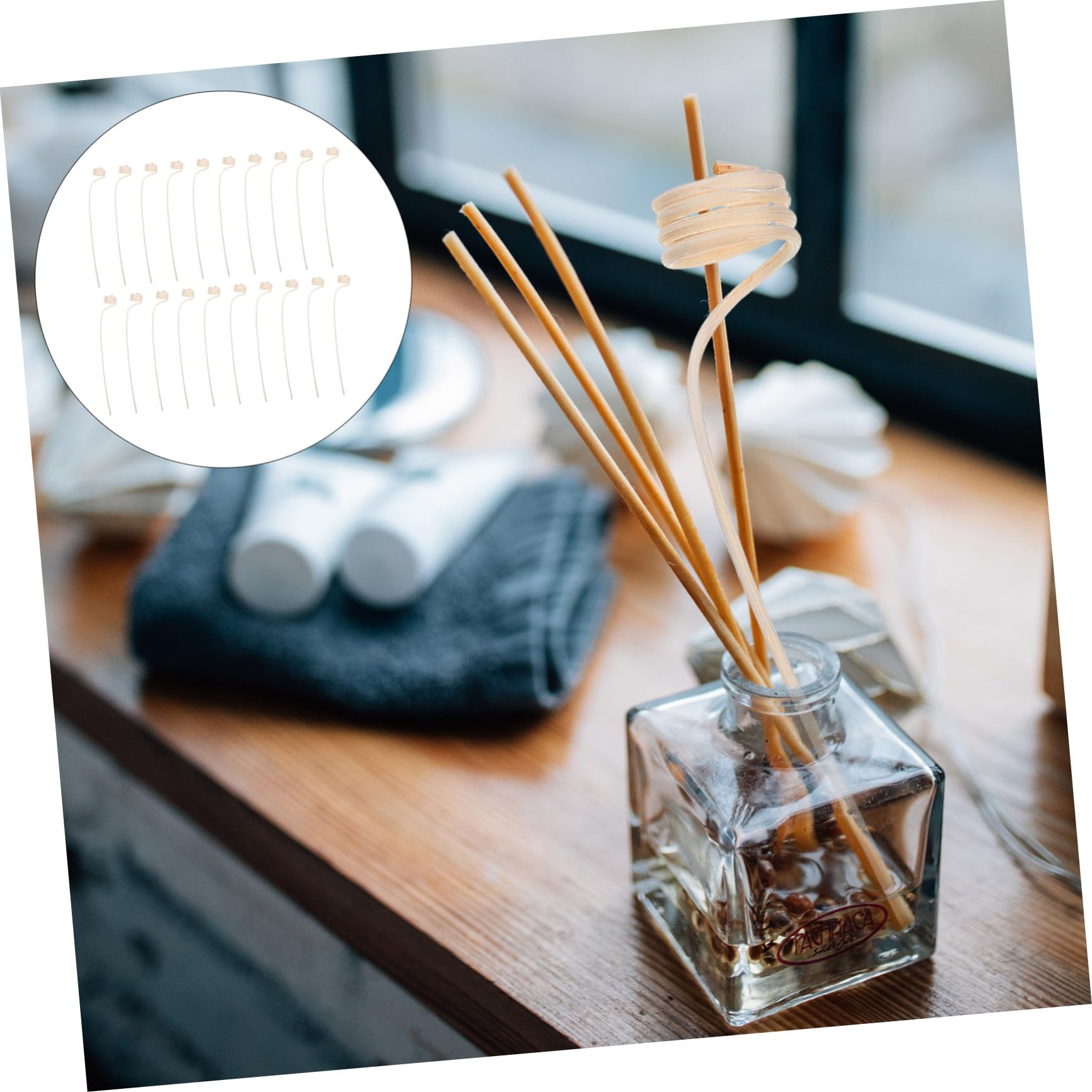 PRETYZOOM 100 STK Aromatherapie-Stick rattanstäbchen duftstäbchen Raumdiffusor-Stick Aromatherapie-Stäbchen für den Haushalt Schilf Diffusorrohre Stick für Diffusoren für ätherische Öle Weiß