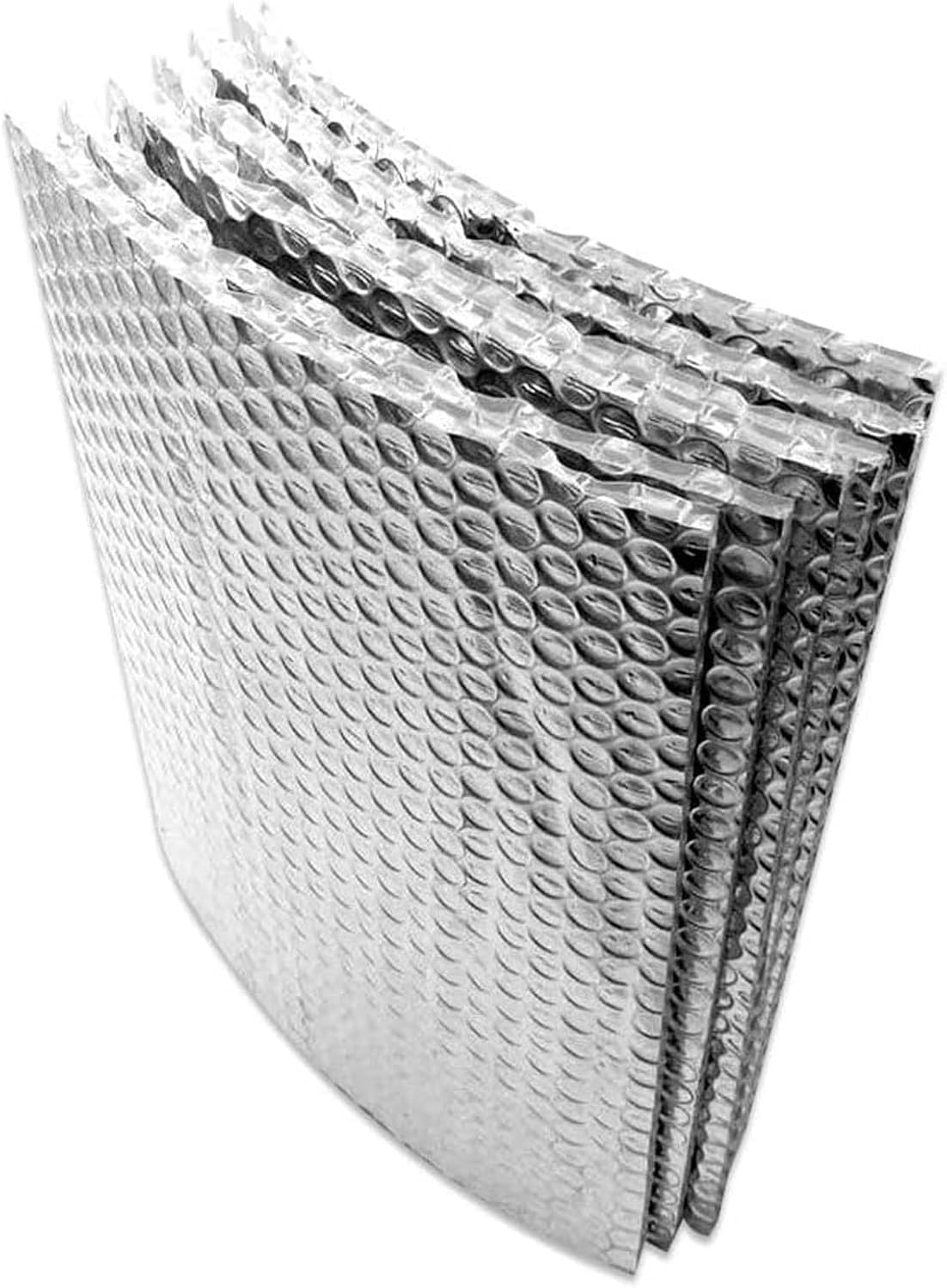 Aislamiento térmico Reflectante Autoadhesivo de Aluminio con Burbujas, Barrera Radiante para áticos, desvanes, Suelos, cobertizos, caravanas, Barcos e invernaderos. (1x9m)
