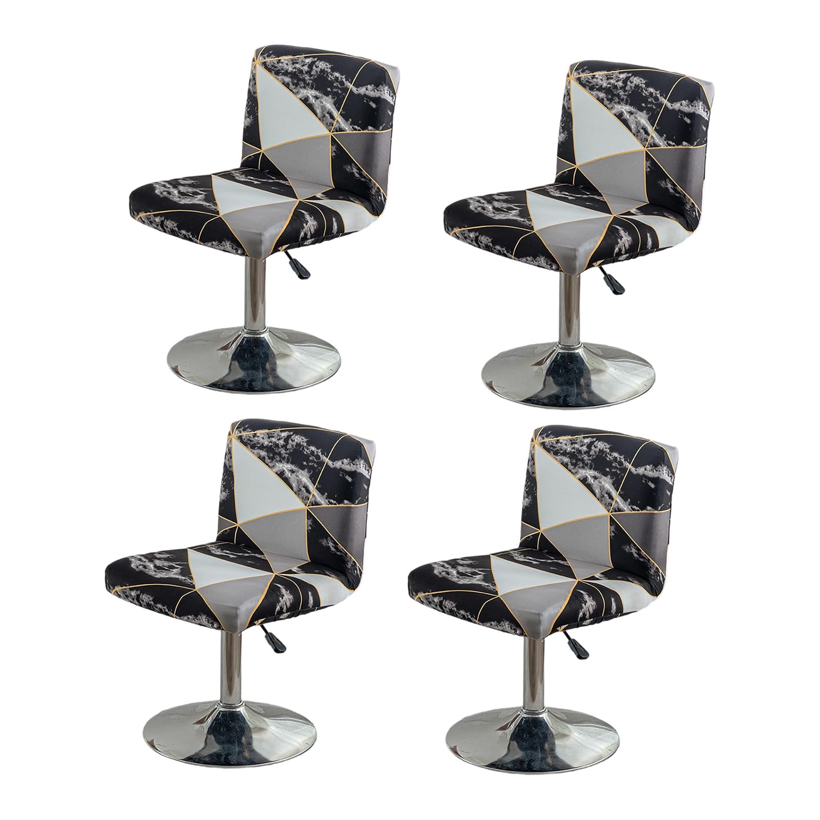 Lot de 4 housses en velours pour tabourets de bar, tabourets de bar, chaises pour la maison, la cuisine, la salle à manger, le comptoir de pub