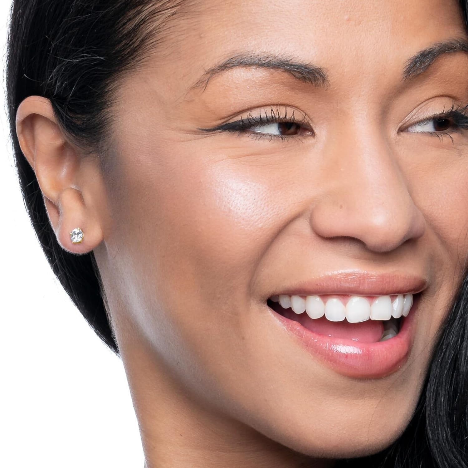 Amazon Essentials 0.25 to 1 Carat IGI Certified Solitaire Lab Grown Diamond Stud 14k Gold 4 Prong Round Cut Earrings (G-H Color VS1-VS2 Clarity)