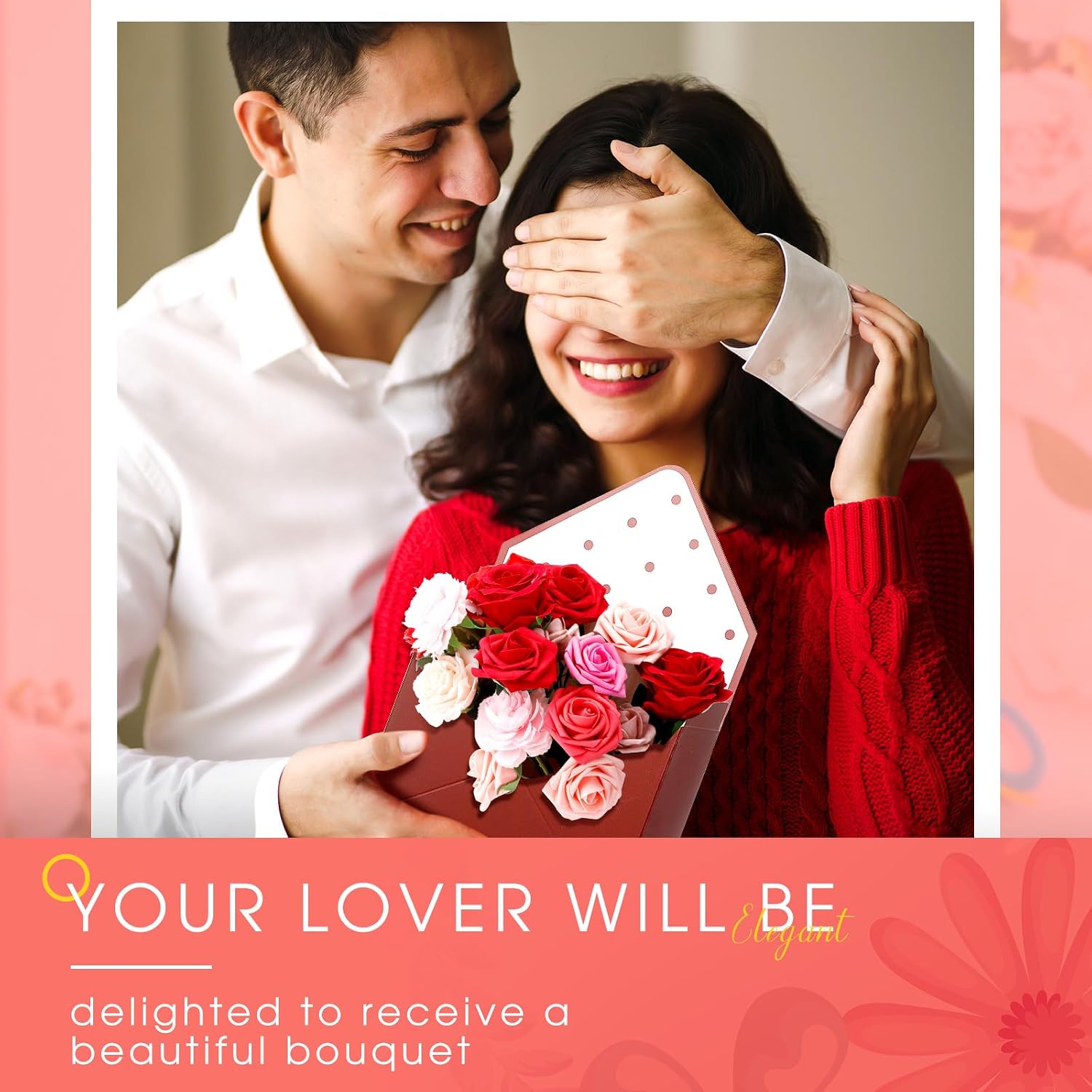 Geyee 32 Pcs Mother's Day Florist Bouquet Envelope Boxes Flower Bouquet Packaging Gift Paper Boxes Gift Wrapping Envelope Box Flower Bags for Graduation Valentines Wedding Party