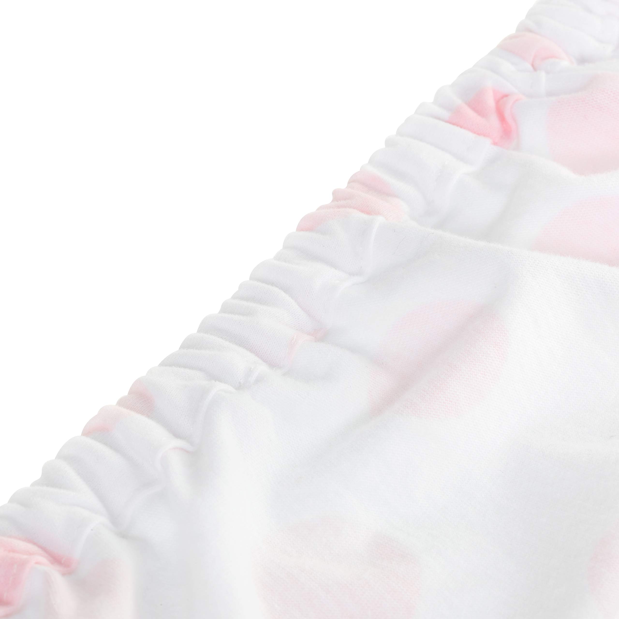 Funda para cambiador – Acuarela Rosa Lunares – 100% algodón Jersey – Se adapta a cambiadores estándar 2