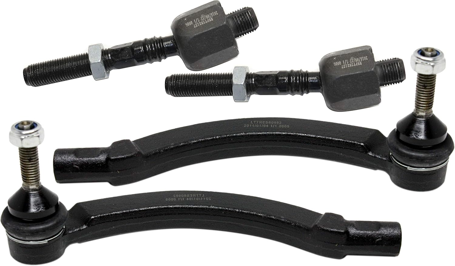 Garage-Pro Front Left & Right Inner and Outer Tie Rod End Replacement For Volvo S60 2001 2002 2003 2004 2005 2006 2007 2008 2009 V70 01-07 Replaces # 2741790