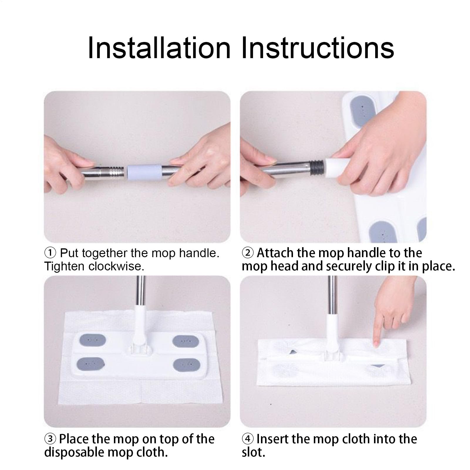 Trapeador para Pisos Multifuncional - Trapeador para Y Quitar El Polvo, Dispositivo De Limpieza | Mango Extensible con Cabezal De Fregona Flexible, Limpieza Eficaz para El Hogar, Apartamento, O
