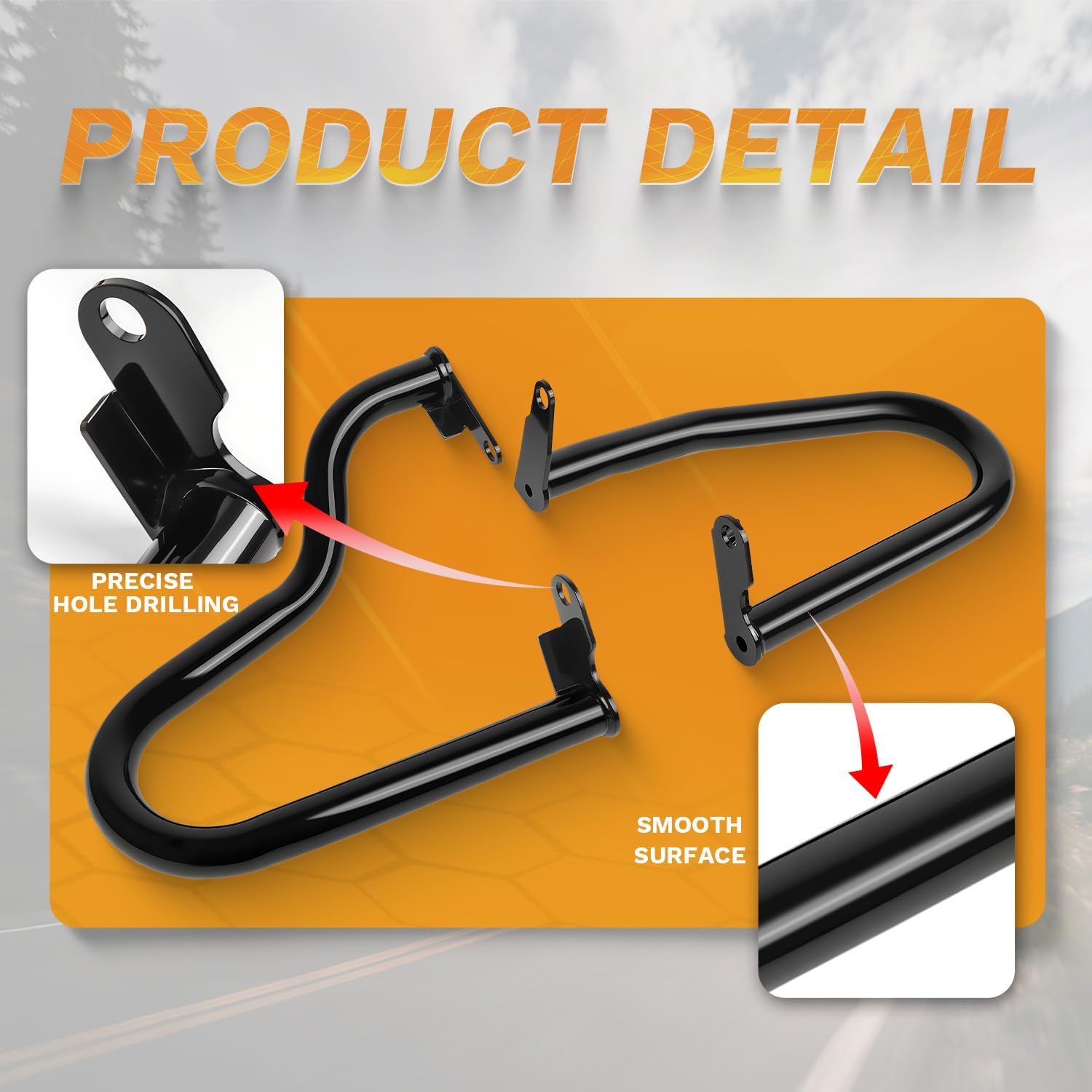 Crash Bar for Honda Rebel, 1-1/4" Highway Engine Guard Protect for 2021-2026 Rebel 1100, Rebel 1100 DCT, 2023-2026 Rebel 1100T - CMX1100 and CMX1100 DCT Accessories
