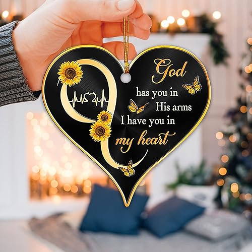 Miniatura 5 de Talataca Mariposa aparece cuando los ángeles están cerca de la memoria flor luna 2D árbol de Navidad plano adorno de madera decoración colgante de