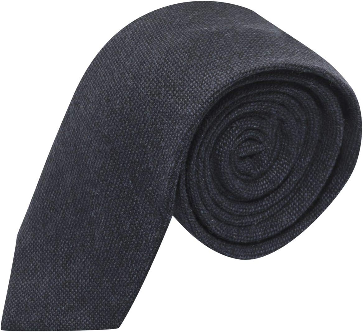 King & Priory Highland Weave Deep Blue Necktie, Mens NeckNecktie
