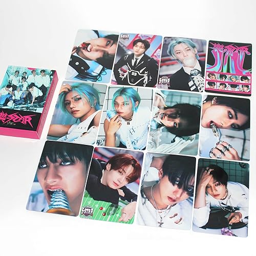 Miniatura 3 de Stray Kids - Tarjeta fotográfica para niños, 55 unidades, diseño de estrella de rock, octavo álbum, tarjeta KPOP Straykids Rock Straykids - Tarjeta