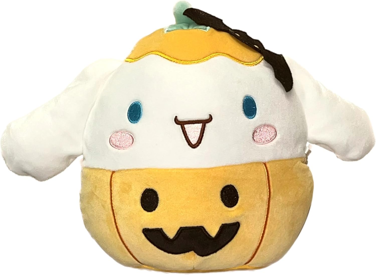Squishmallow Kellytoy Plush 8" Cinnamoroll Hello Kitty Sanrio Halloween w/Free Pokemon Metal Key Ring