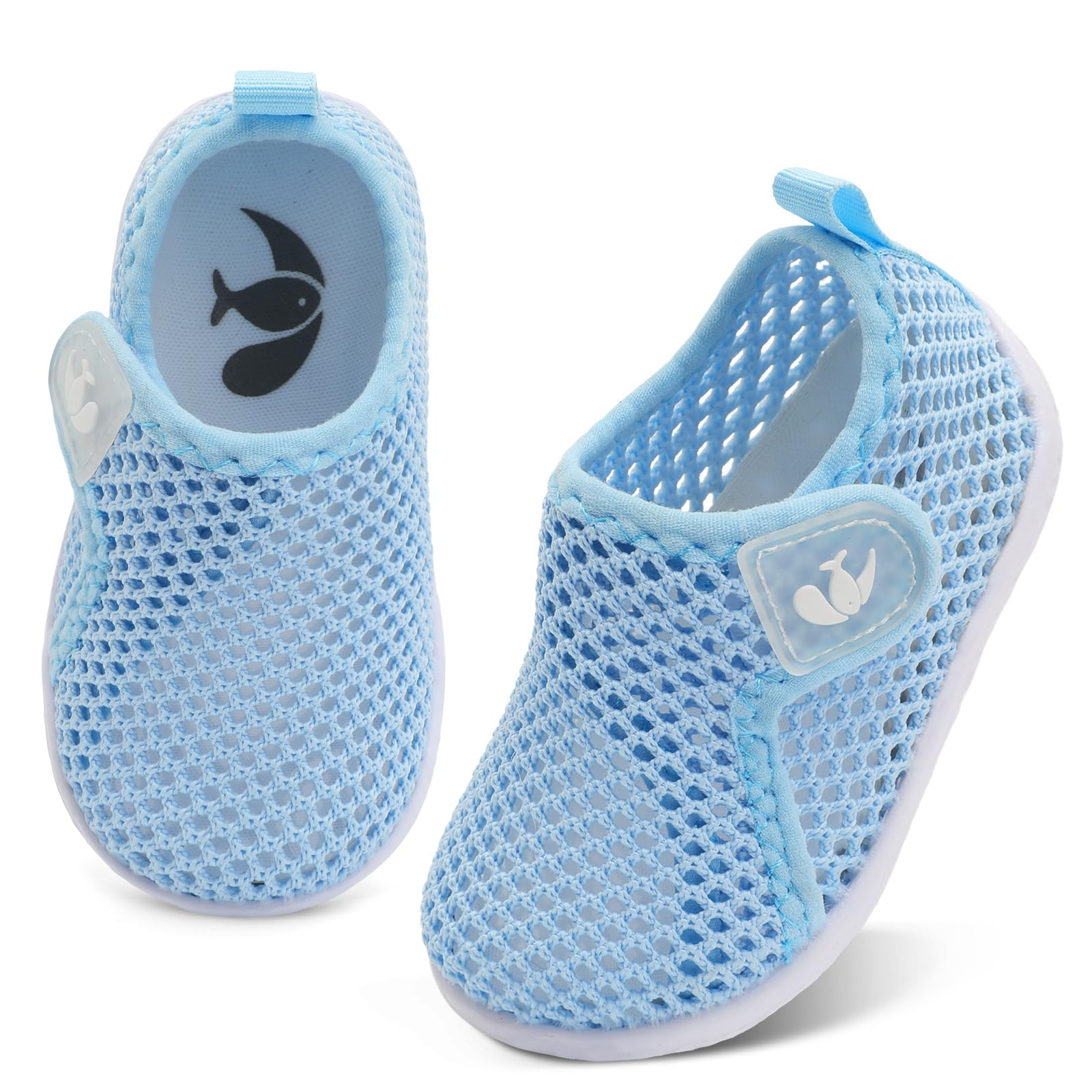 FEETCITY Boys Girls Water Shoes Kids Aqua Socks Quick Dry Barefoot for Beach Swimming Pool