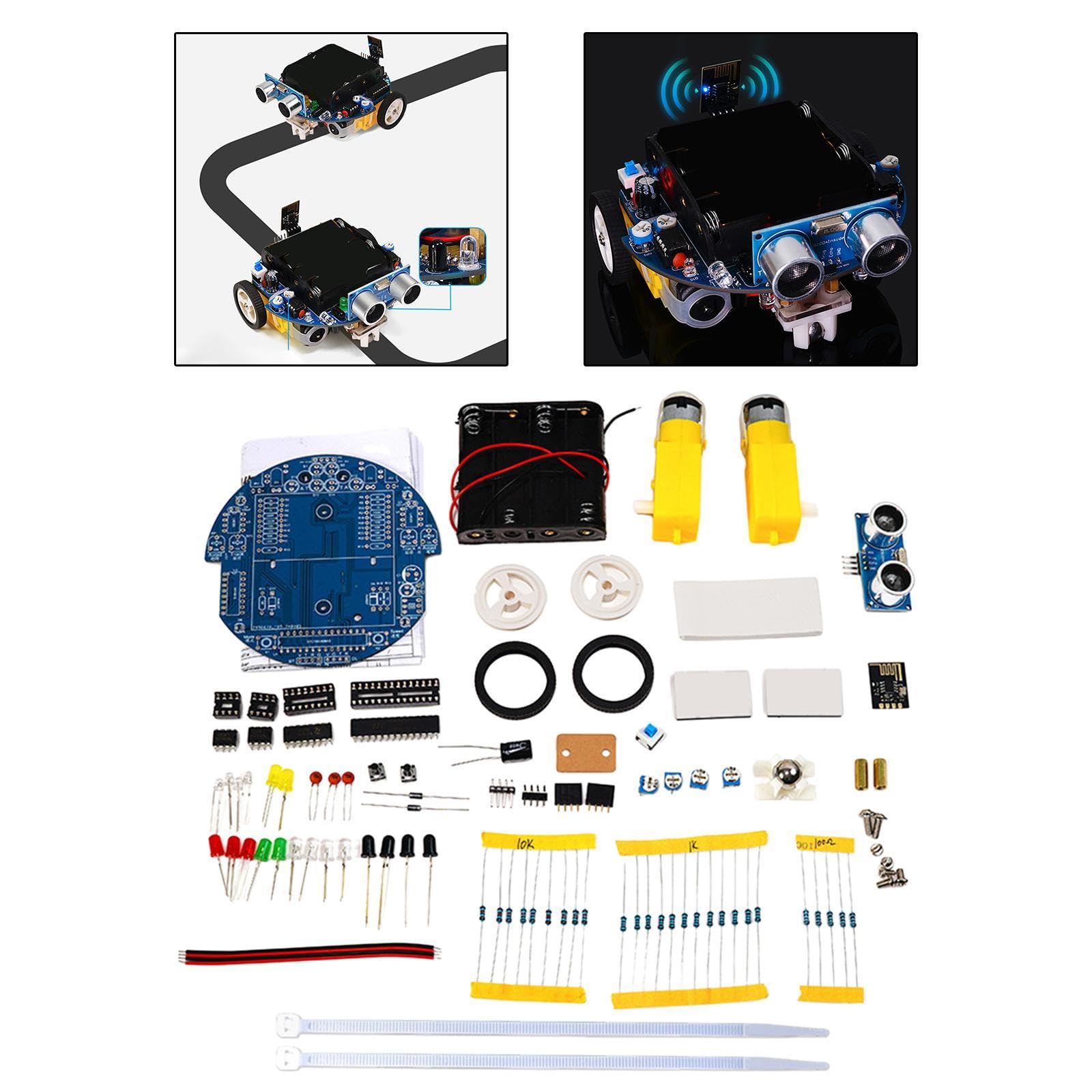 Kit de Robot Inteligente para Coche DIY con Software Gráfico, Modos Multifuncionales, Control por Aplicación Y Evitación de Obstáculos. Adecuado para, Type a
